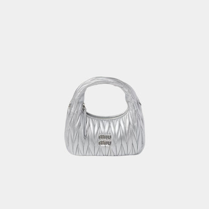 Wander Matelasse Nappa Leather Hobo Small Bag