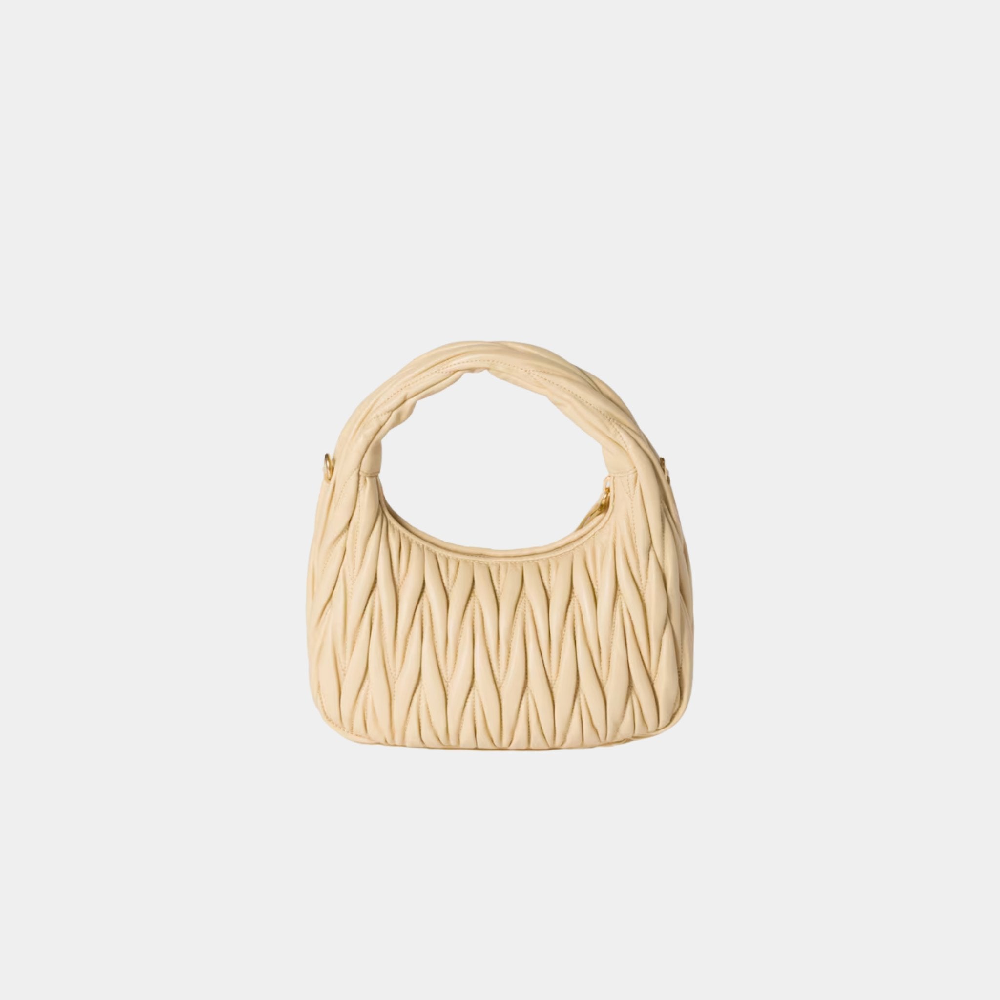 Wander Matelasse Nappa Leather Hobo Small Bag