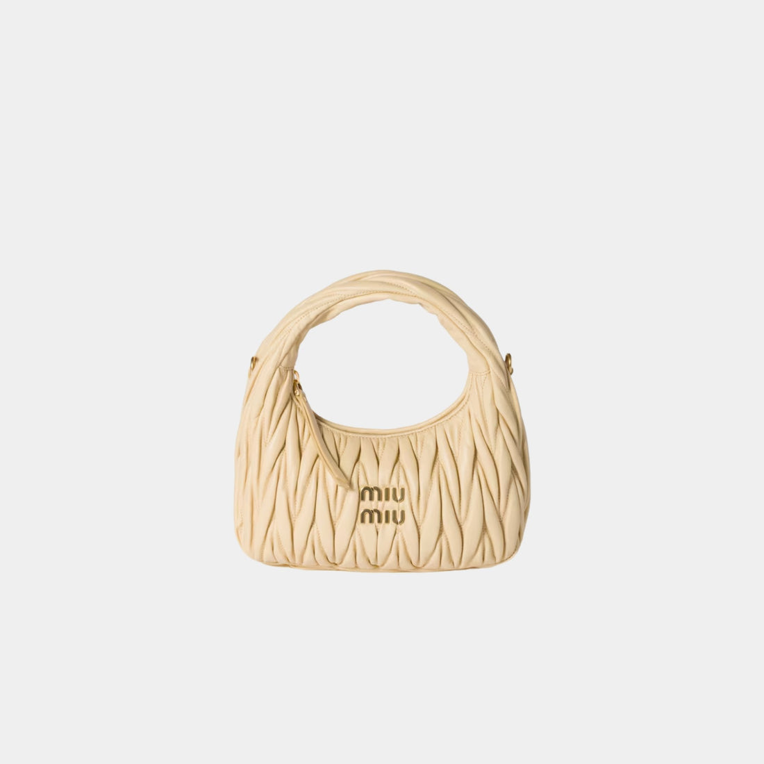 Wander Matelasse Nappa Leather Hobo Small Bag