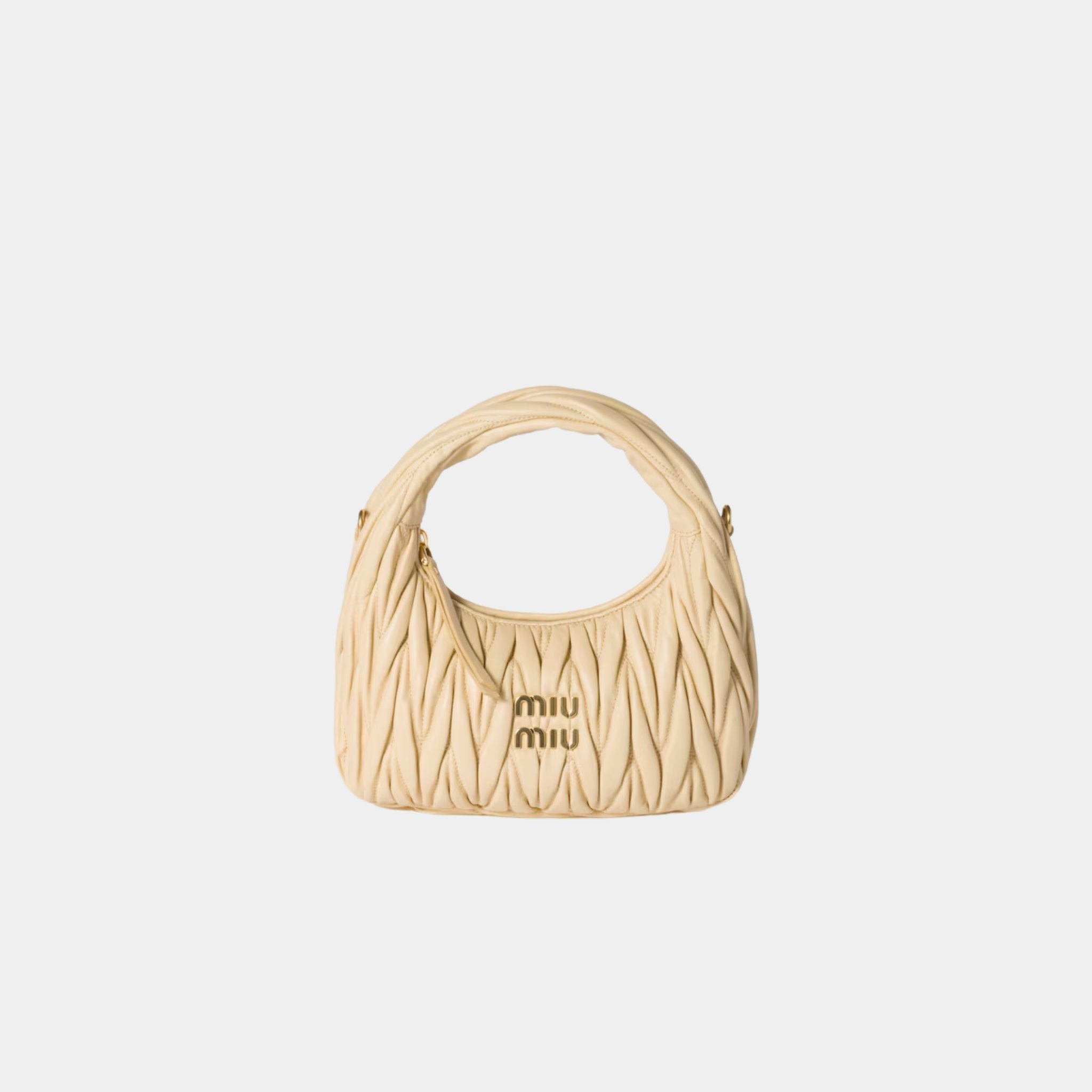 Wander Matelasse Nappa Leather Hobo Small Bag