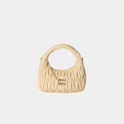Wander Matelasse Nappa Leather Hobo Small Bag