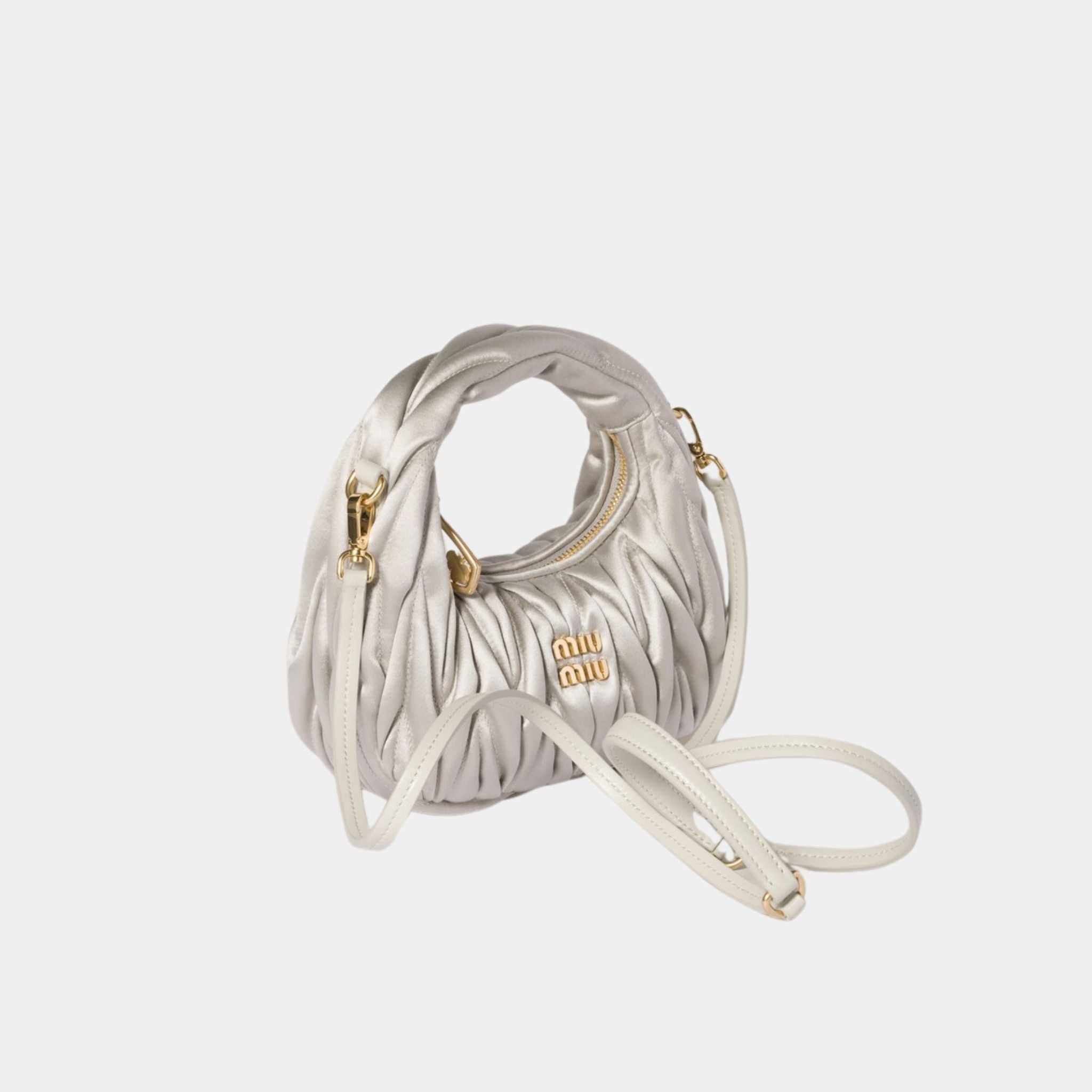 Wander Matelasse Satin Mini Bag