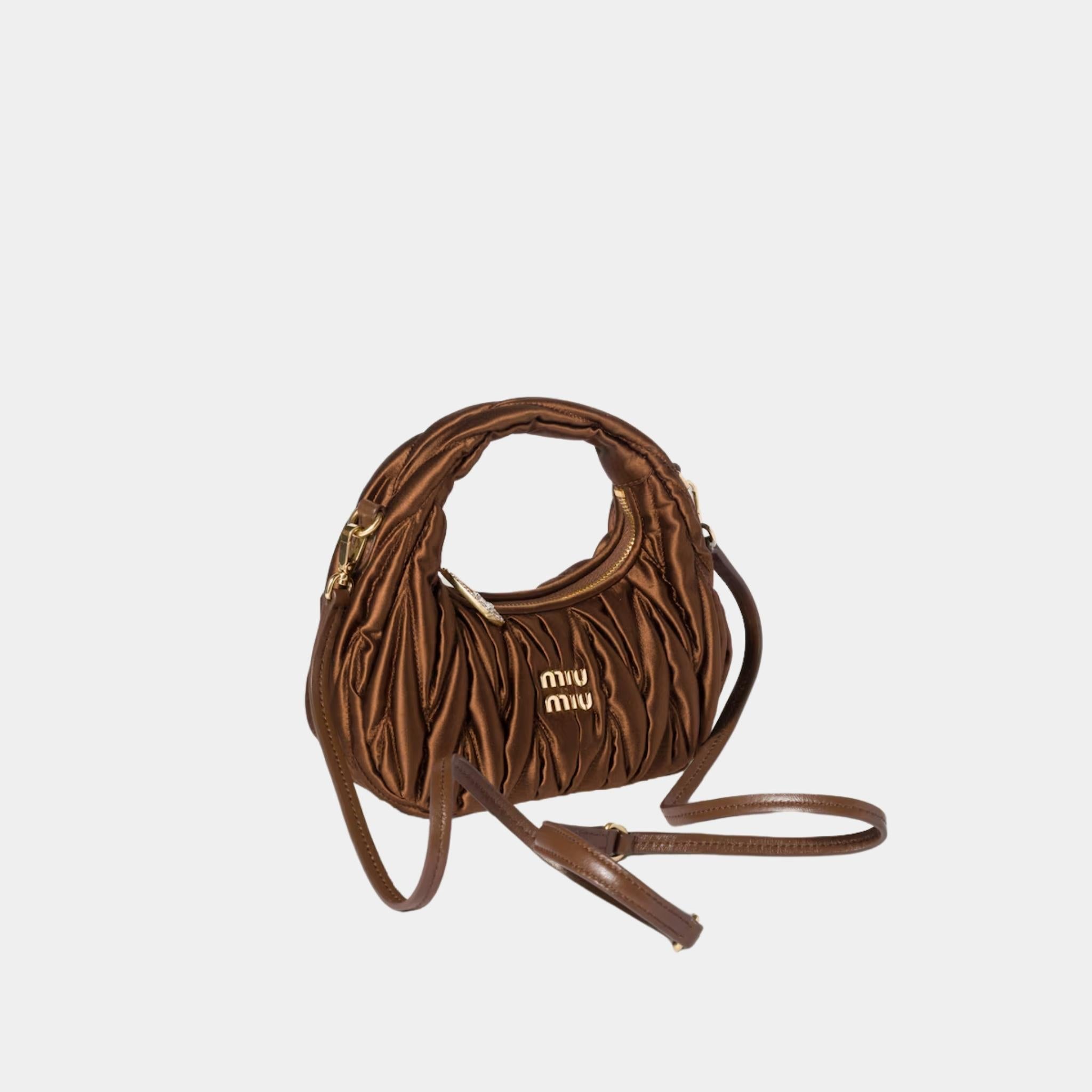 Wander Matelasse Satin Mini Bag