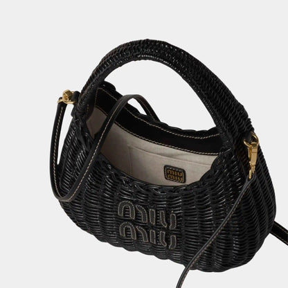 Wander Wicker Hobo Bag