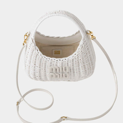 Wander Wicker Hobo Bag