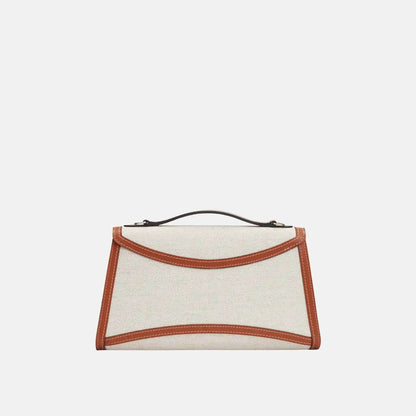 Gabrielle Clutch in Canvas and Leather