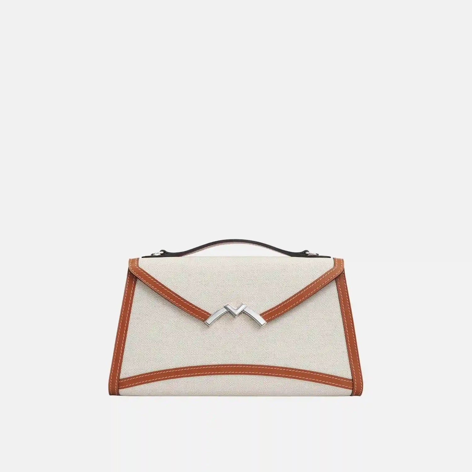 Gabrielle Clutch in Canvas and Leather