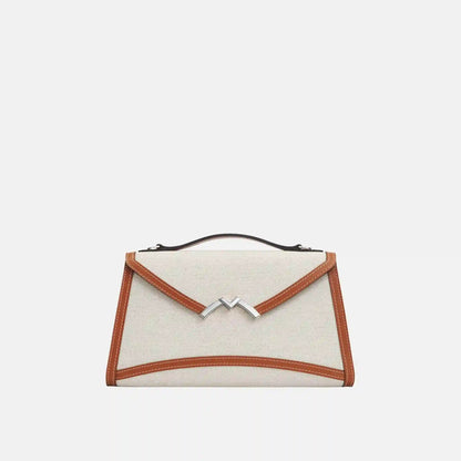Gabrielle Clutch in Canvas and Leather