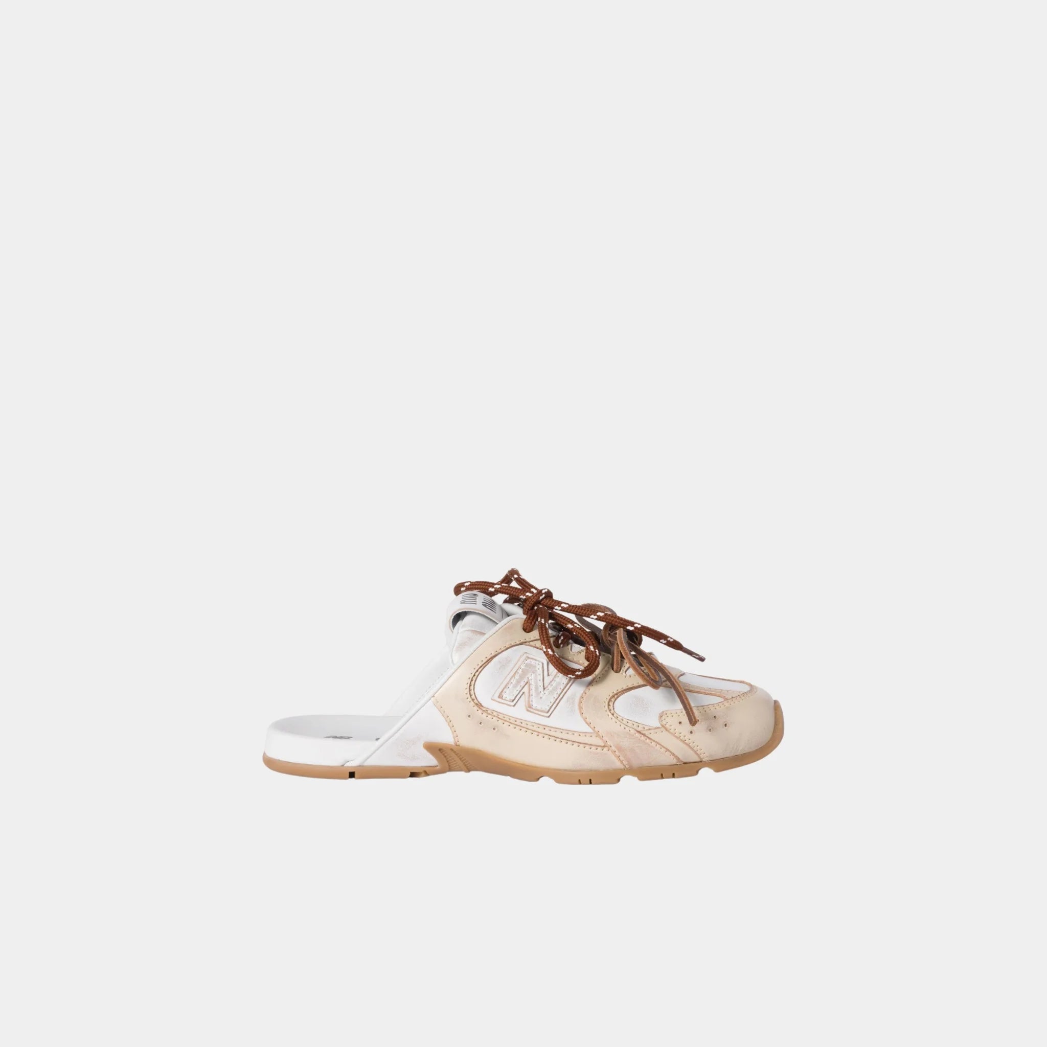 New Balance X Miu Miu 530 SL Deco Calf Leather Mules