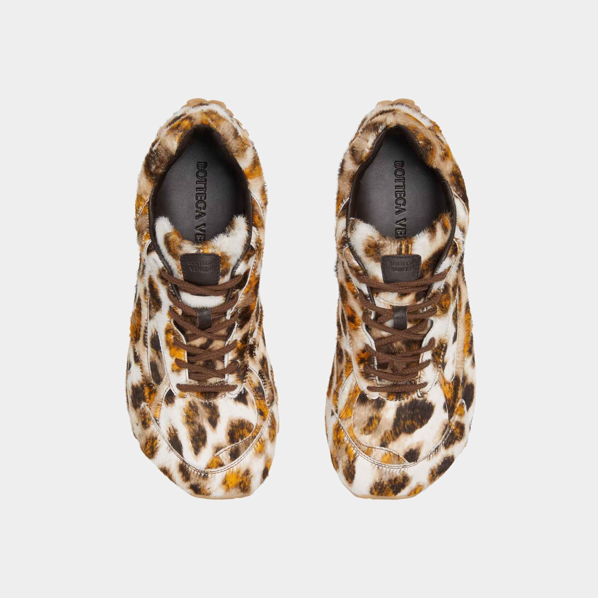 Orbit Runner Sneaker Calf Hair Jaguar Print Men