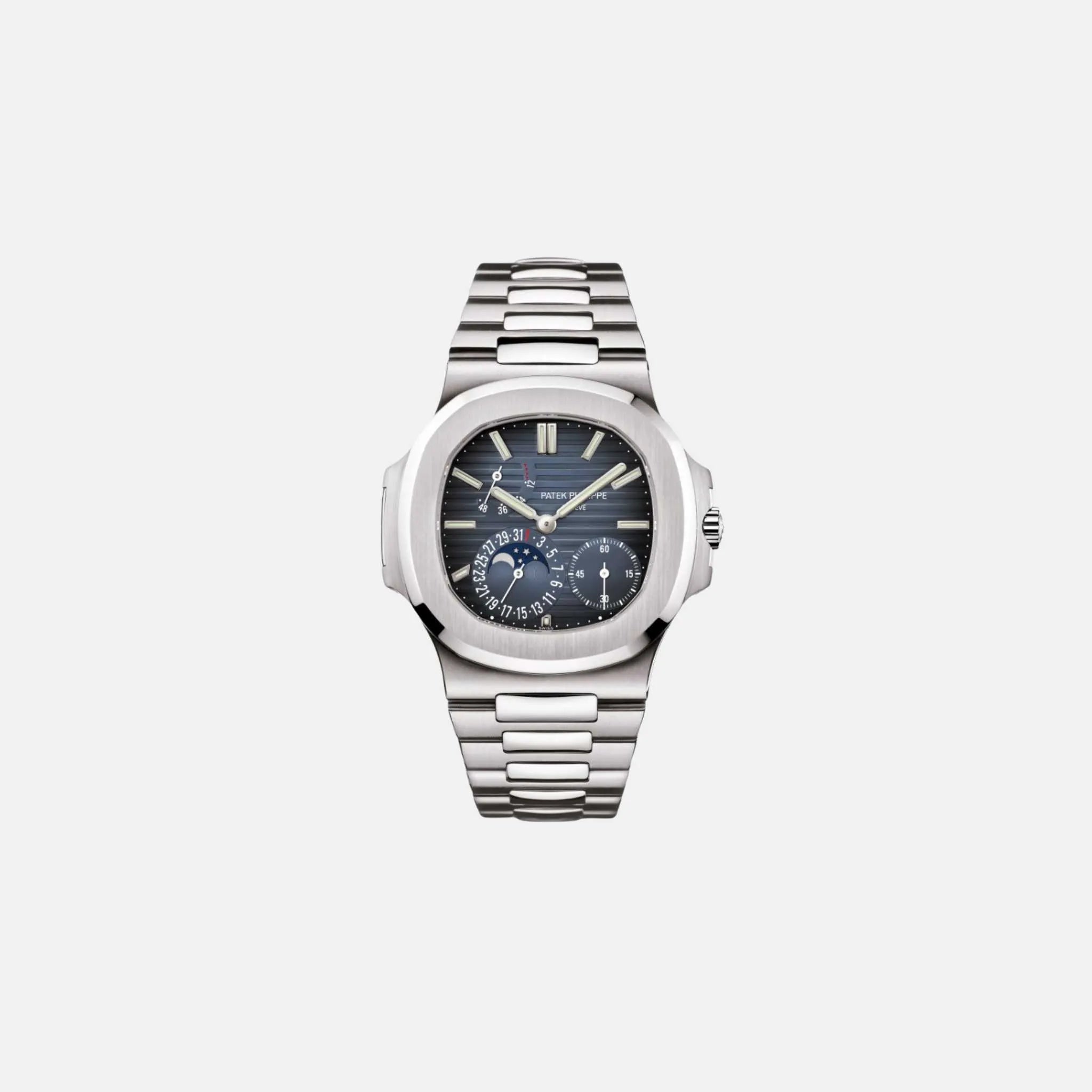 Nautilus Automatic Winding Moon Phase 40mm Blue Dial 5712/1A-001
