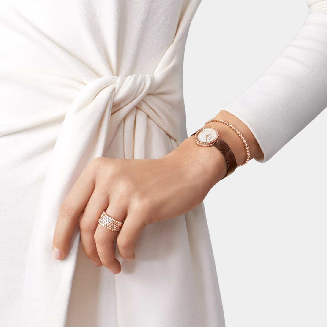 Perlée Pearls Of Gold Bracelet Medium Model Rose Gold