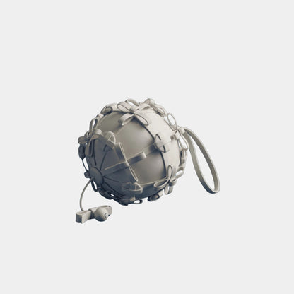 Button Bow Sphere Handbag