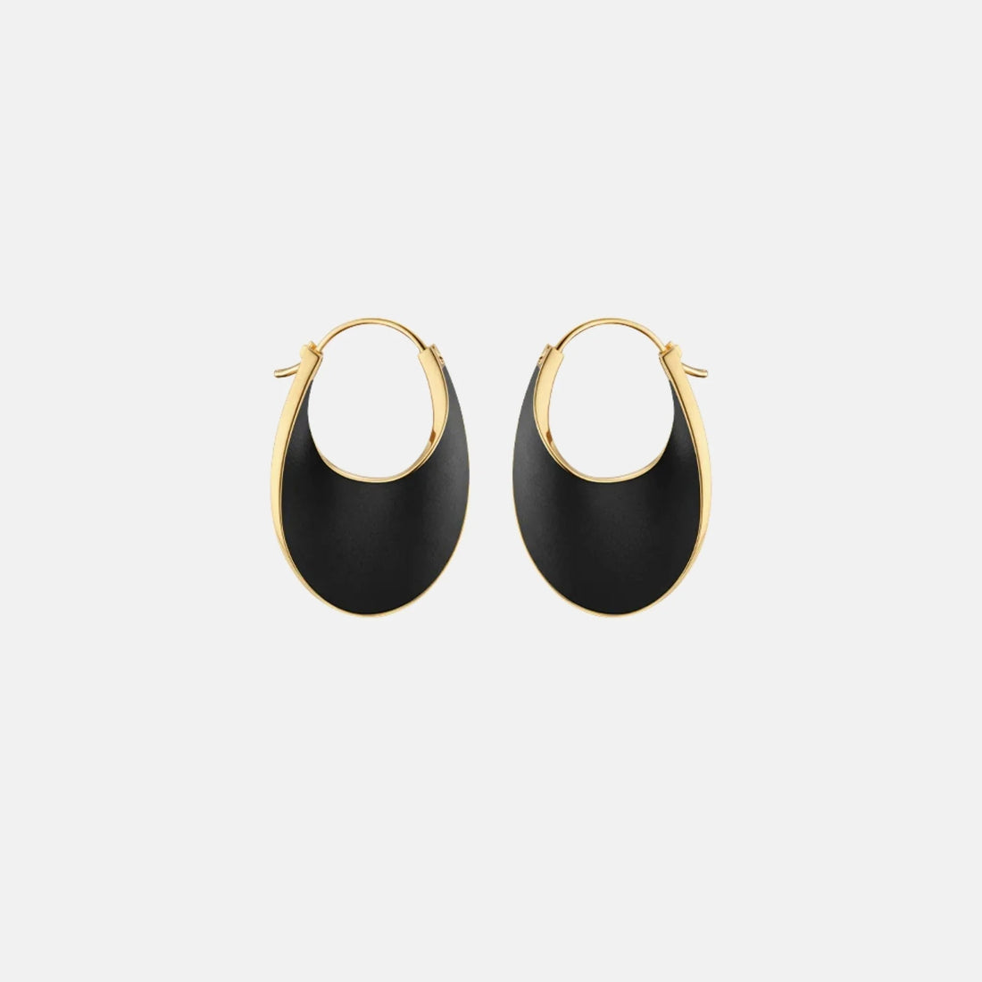 Eole Slim Hoop Earrings Leather Edition