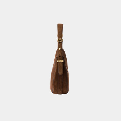 Arque Suede Shoulder Bag