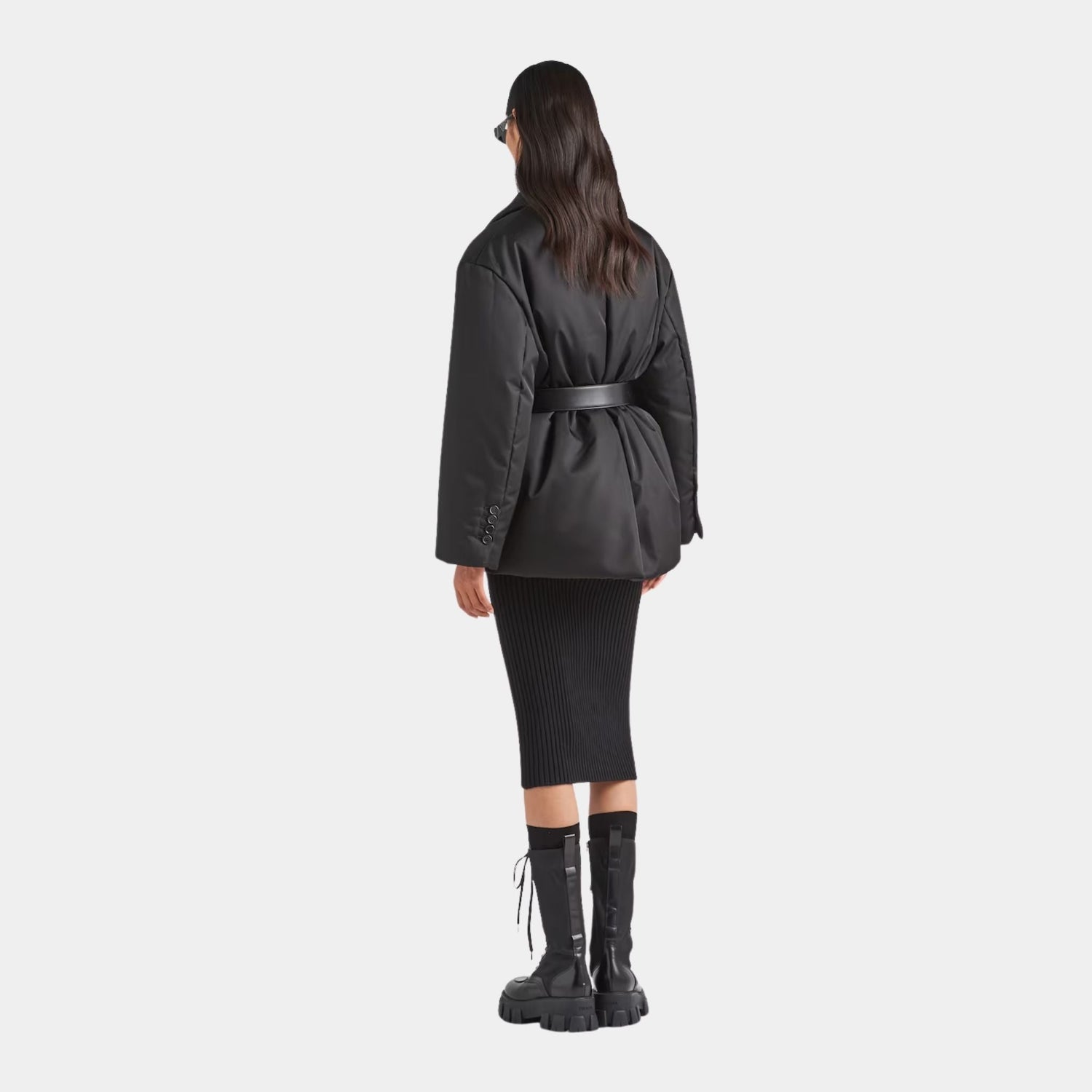 Black Re-Nylon Down Jacket