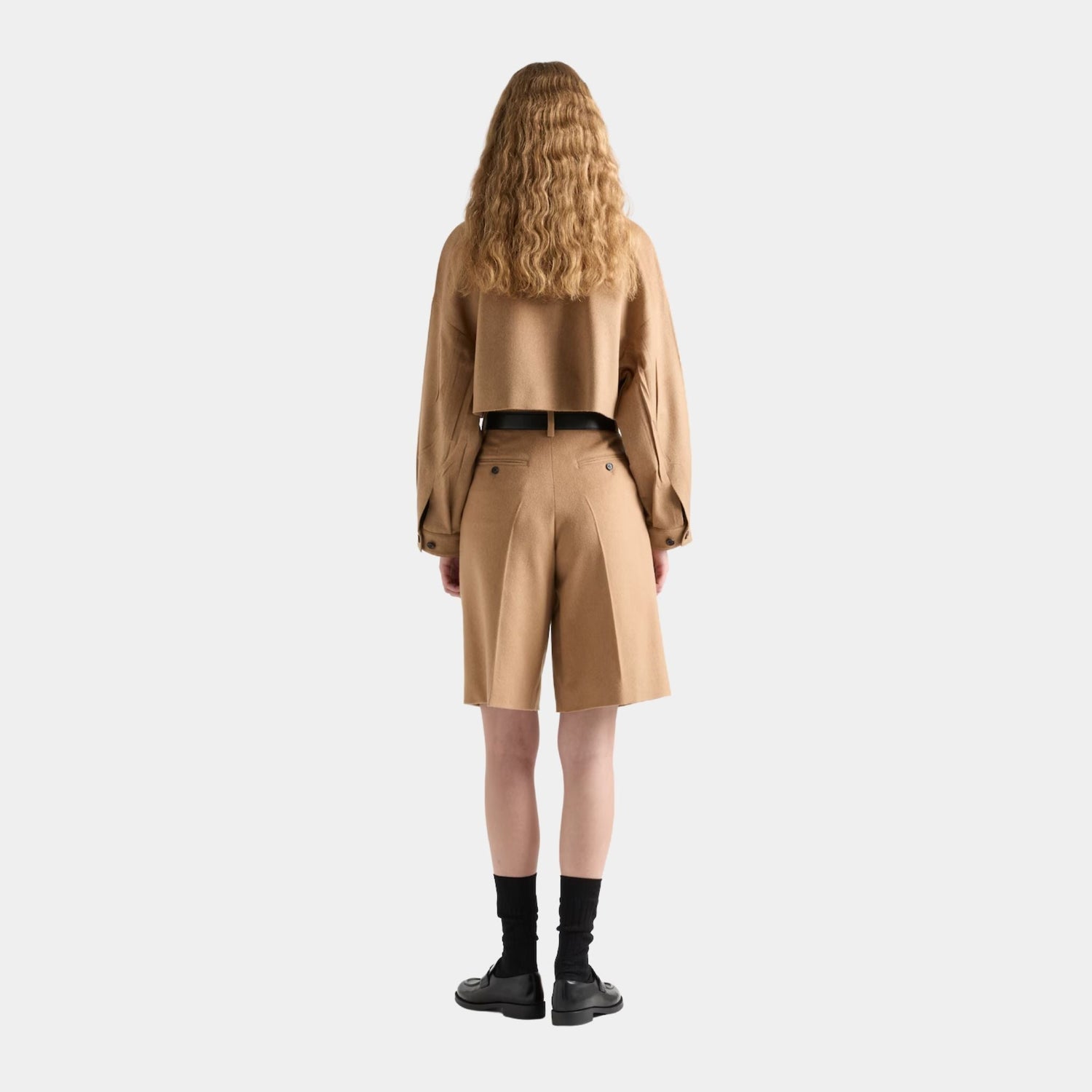 Camel-hair blouson Jacket