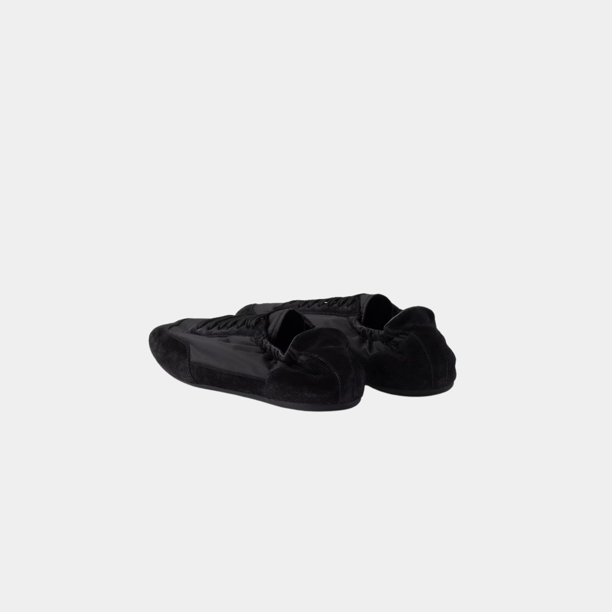 Collapse Re-Nylon And Suede Sneakers