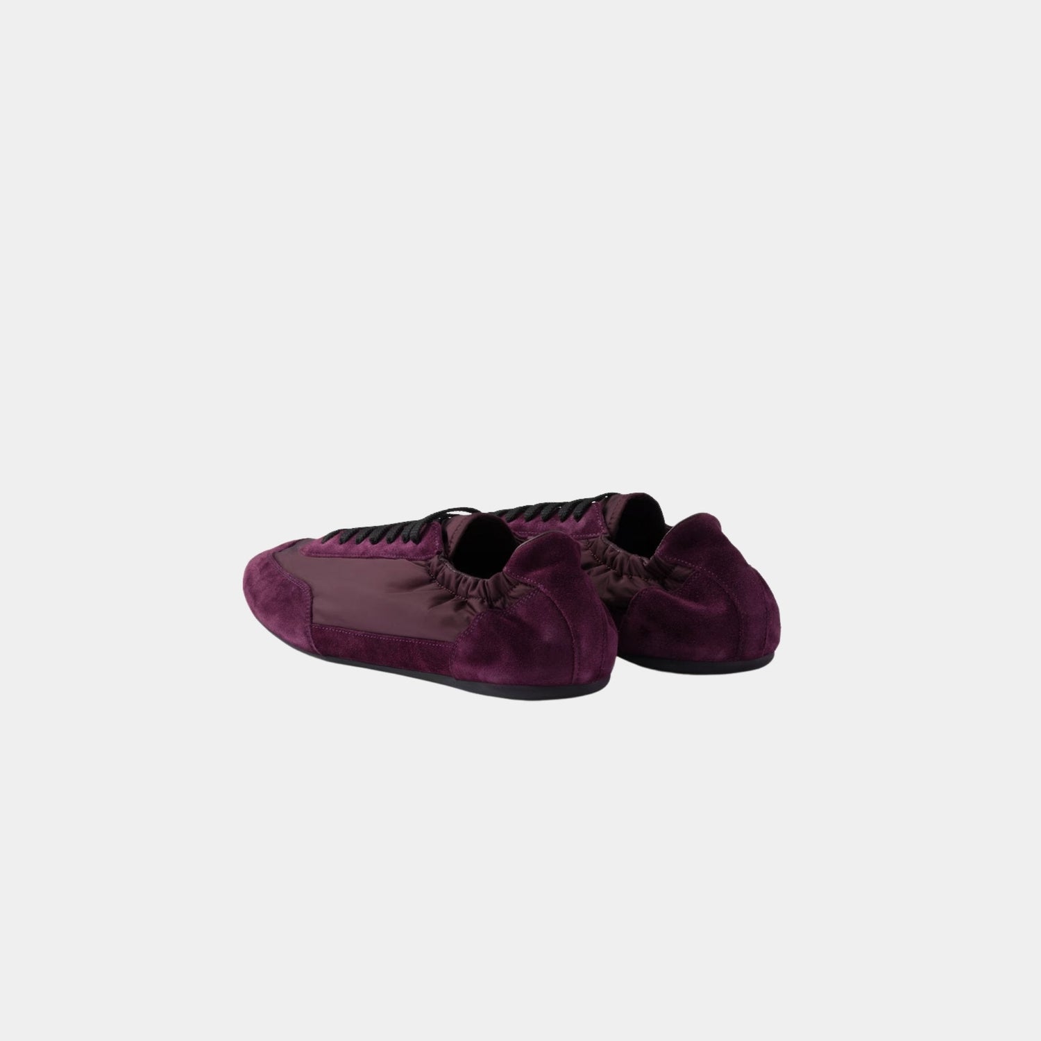 Collapse Re-Nylon And Suede Sneakers