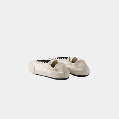 Collapse Re-Nylon And Suede Sneakers