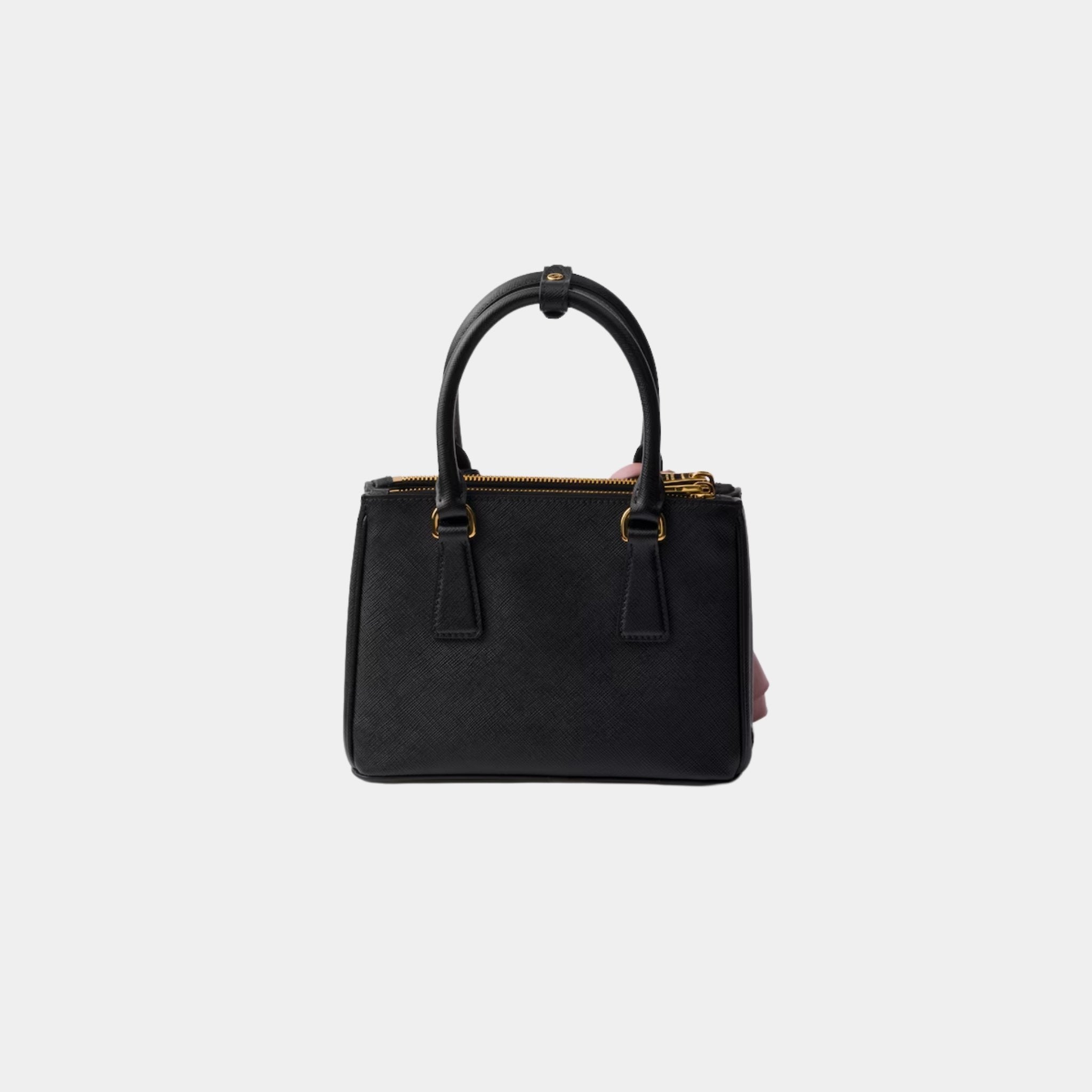 Galleria Saffiano Leather Mini Bag With Nappa Leather Flowers