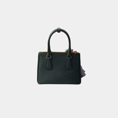 Galleria Saffiano Leather Mini Bag With Nappa Leather Flowers