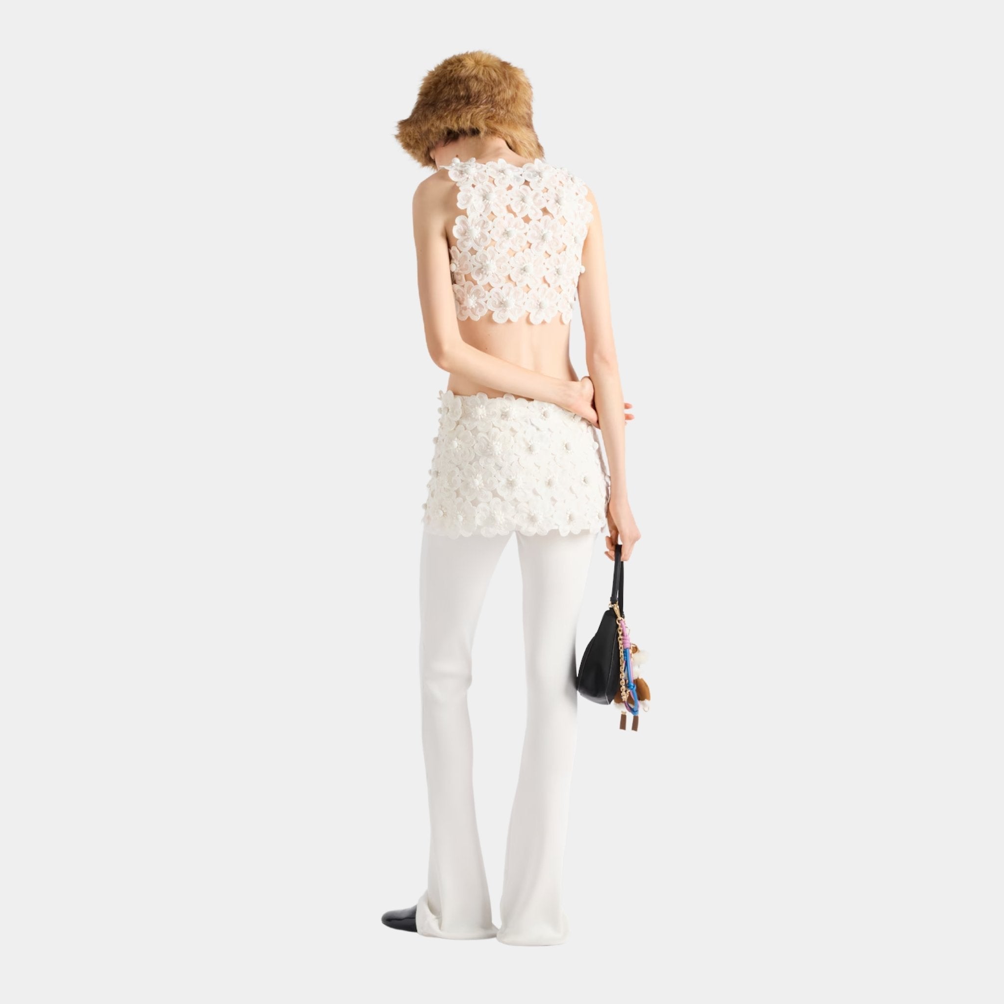 Guipure Top with Daisy Embroidery