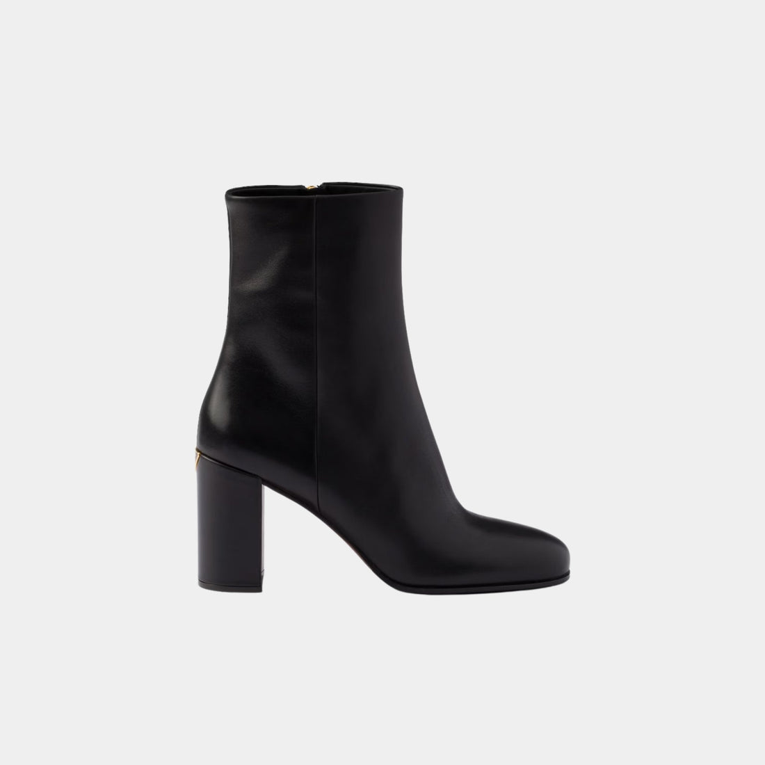 Leather High Heeled Booties