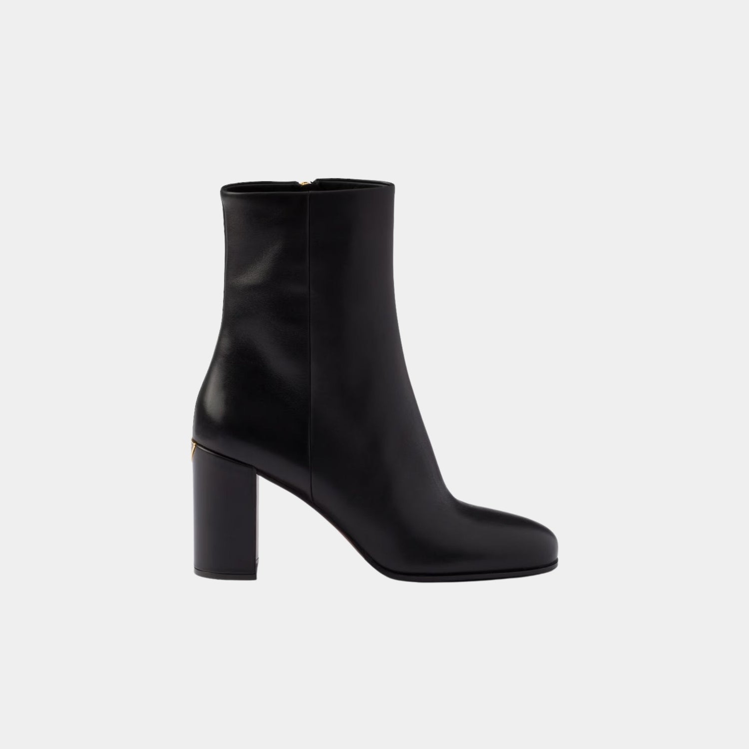 Leather High Heeled Booties
