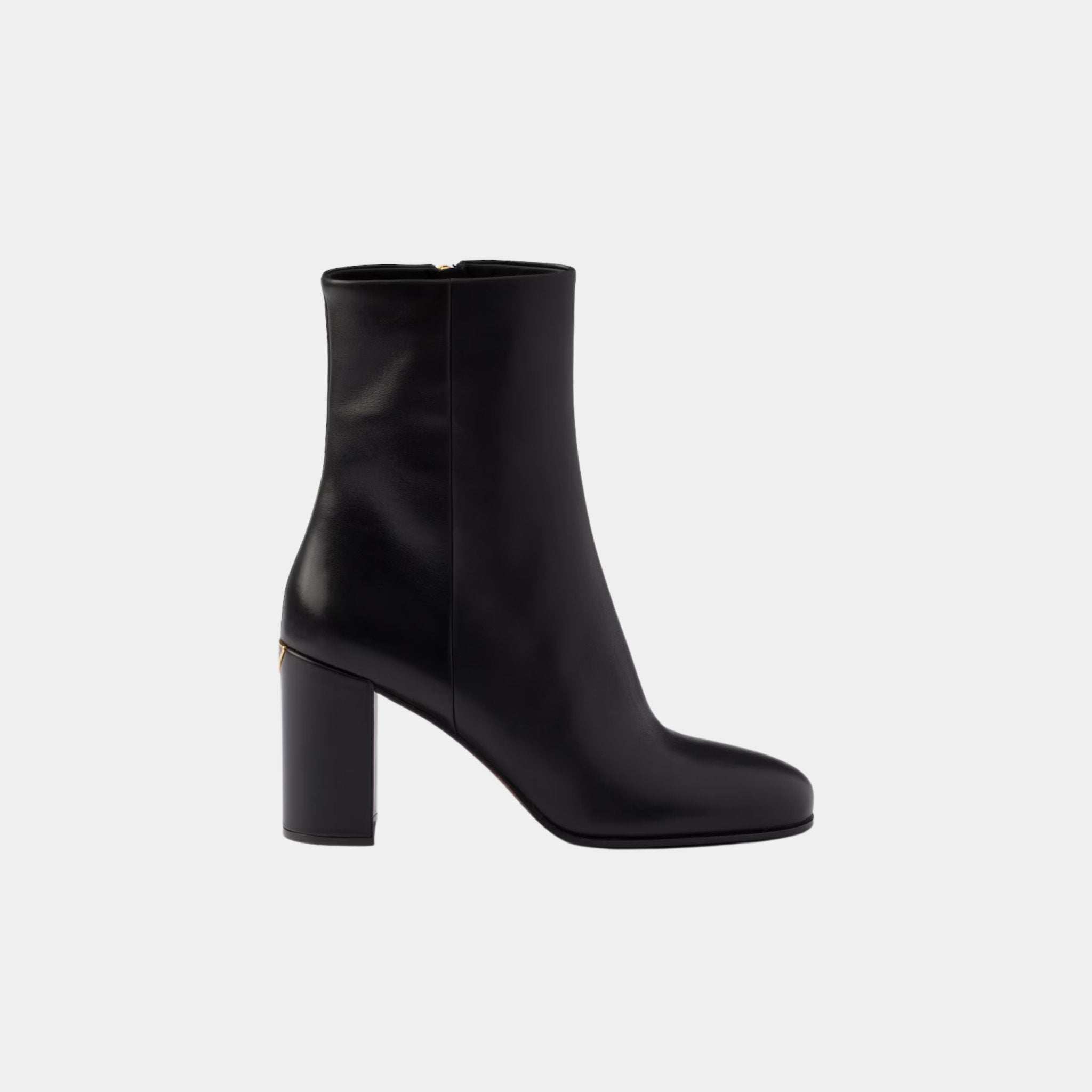 Leather High Heeled Booties