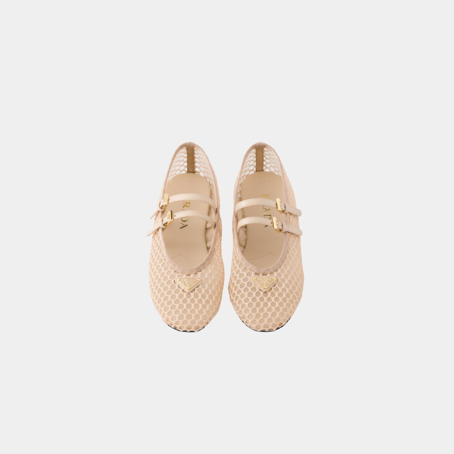 Mesh Fabric Ballerinas