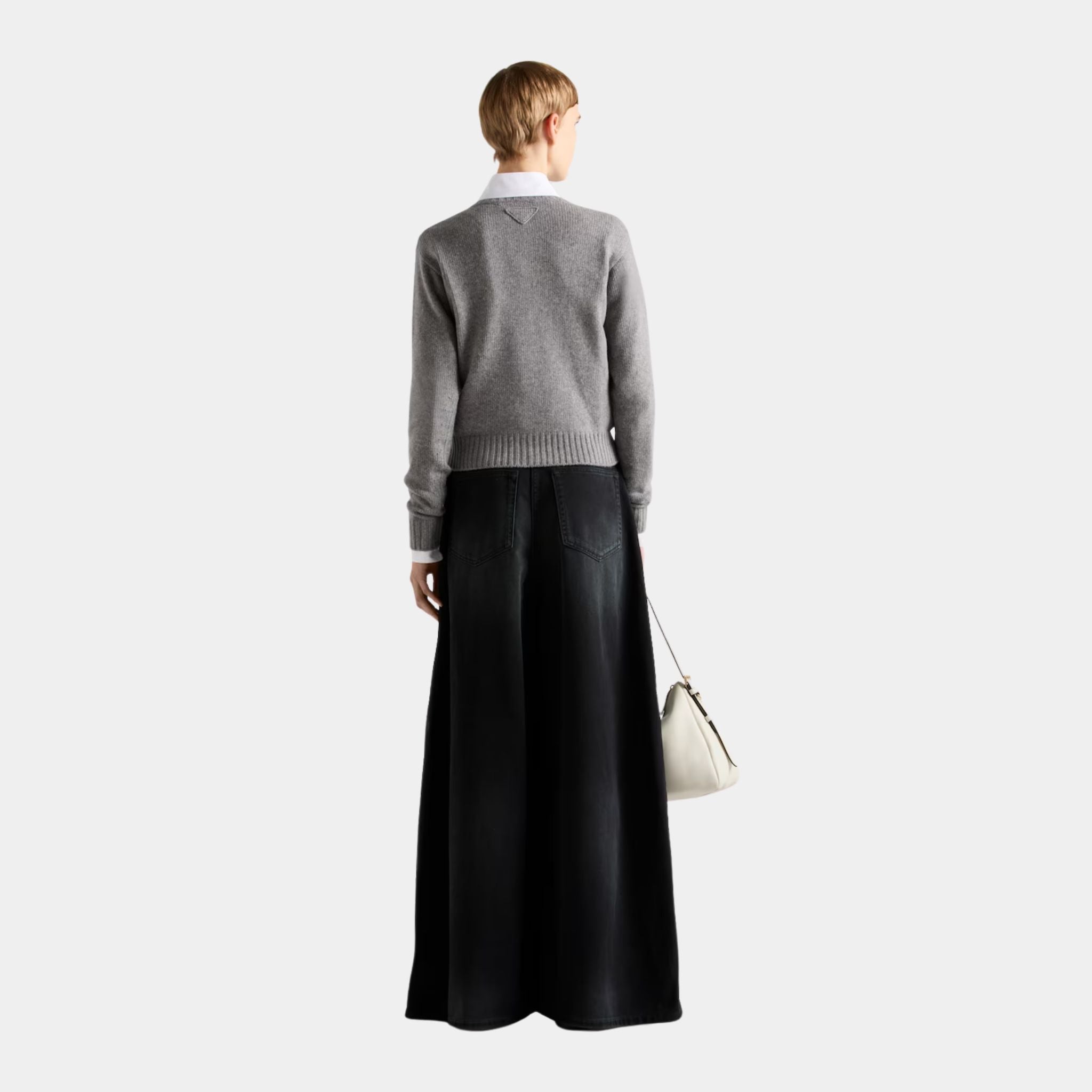 Palazzo Black Denim Jeans