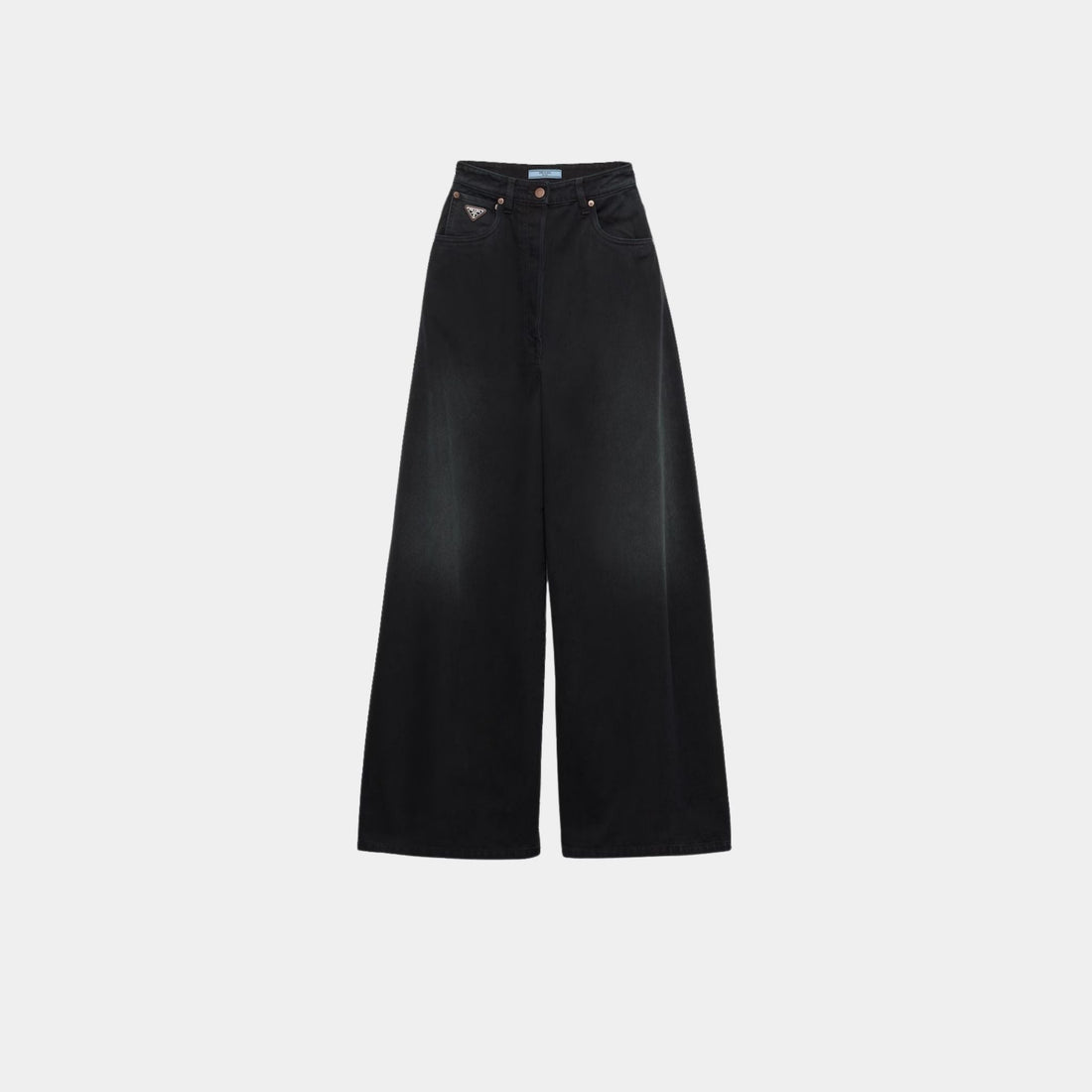 Palazzo Black Denim Jeans