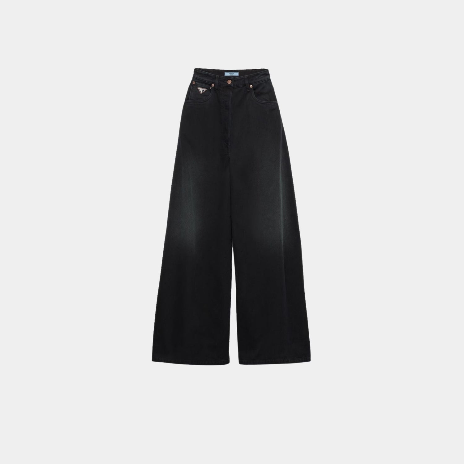 Palazzo Black Denim Jeans
