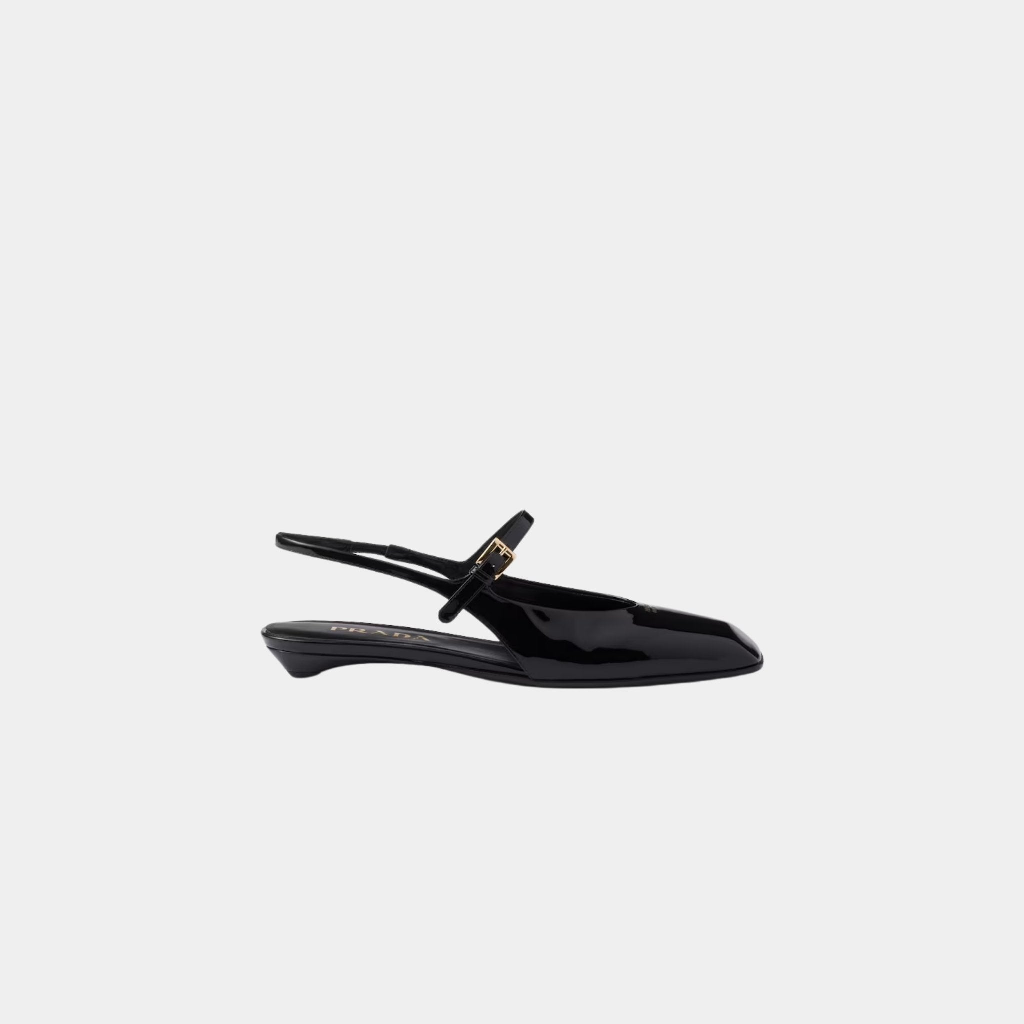 Patent Leather Slingback Ballerinas