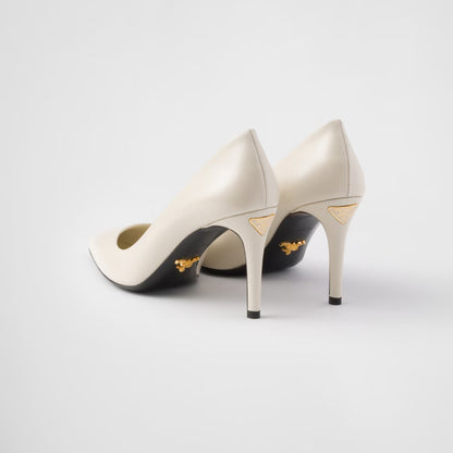 Patent Saffiano Leather Pumps