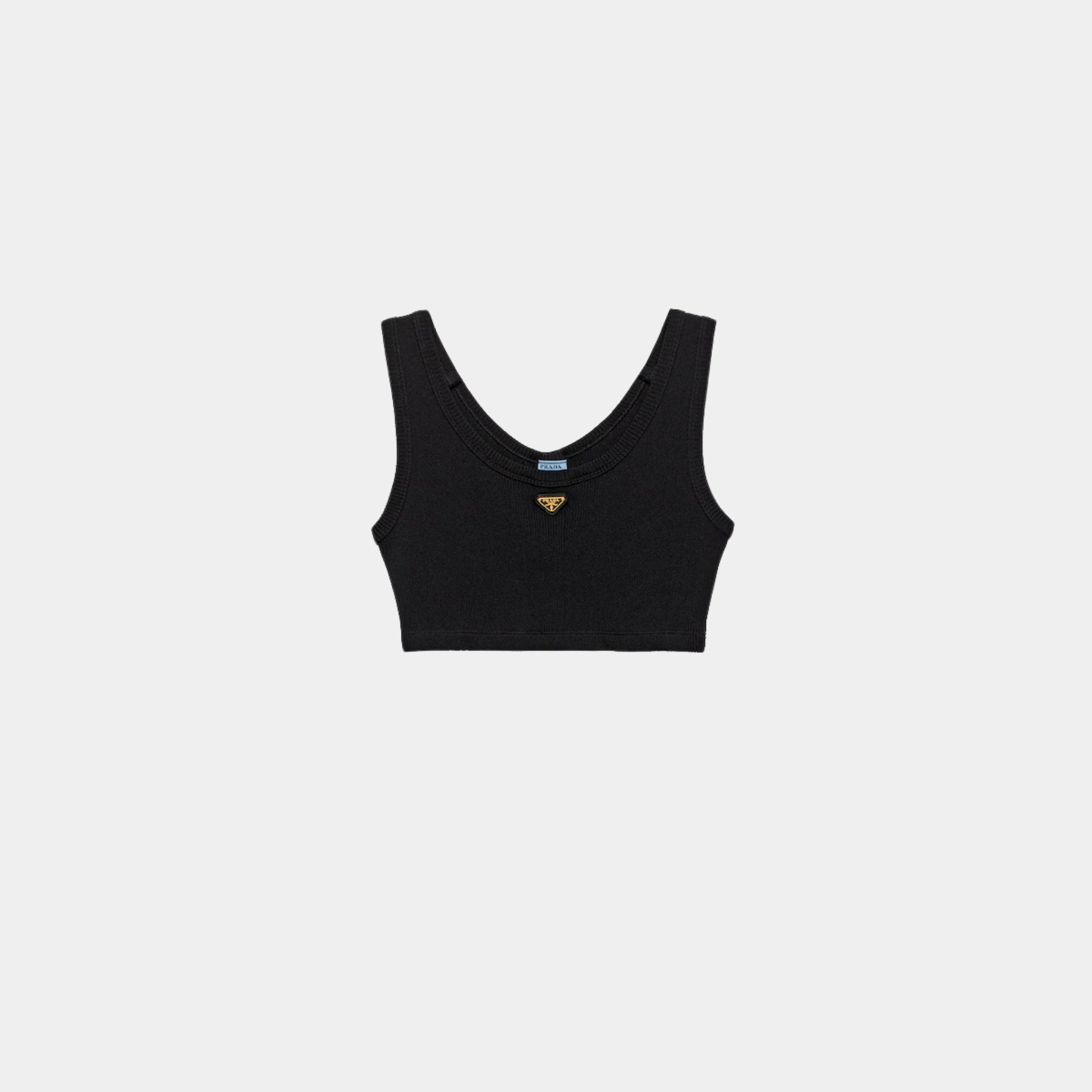 Ribbed Jersey Tank Top