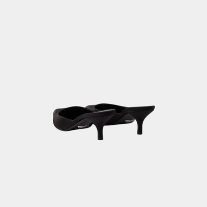 Satin Mules Silk Viscose