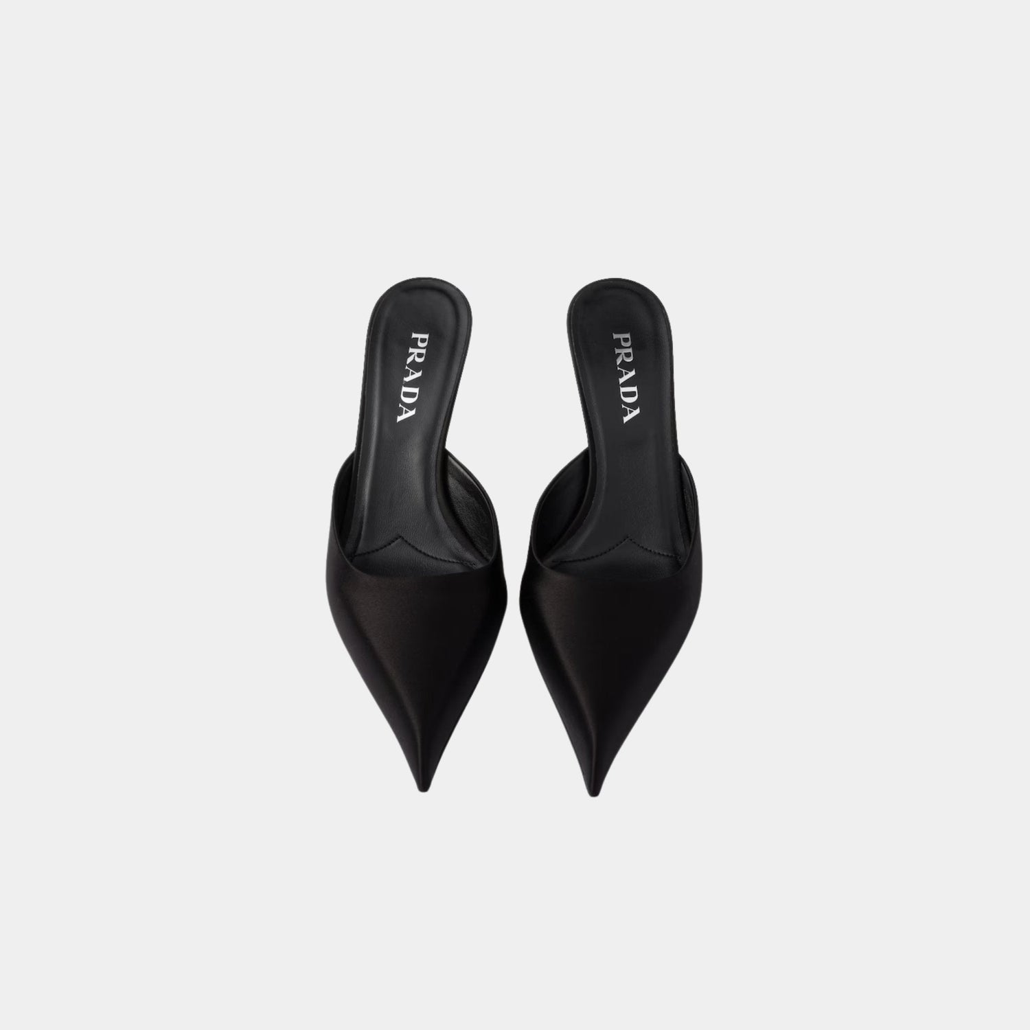 Satin Mules Silk Viscose
