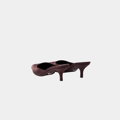 Satin Mules Silk Viscose