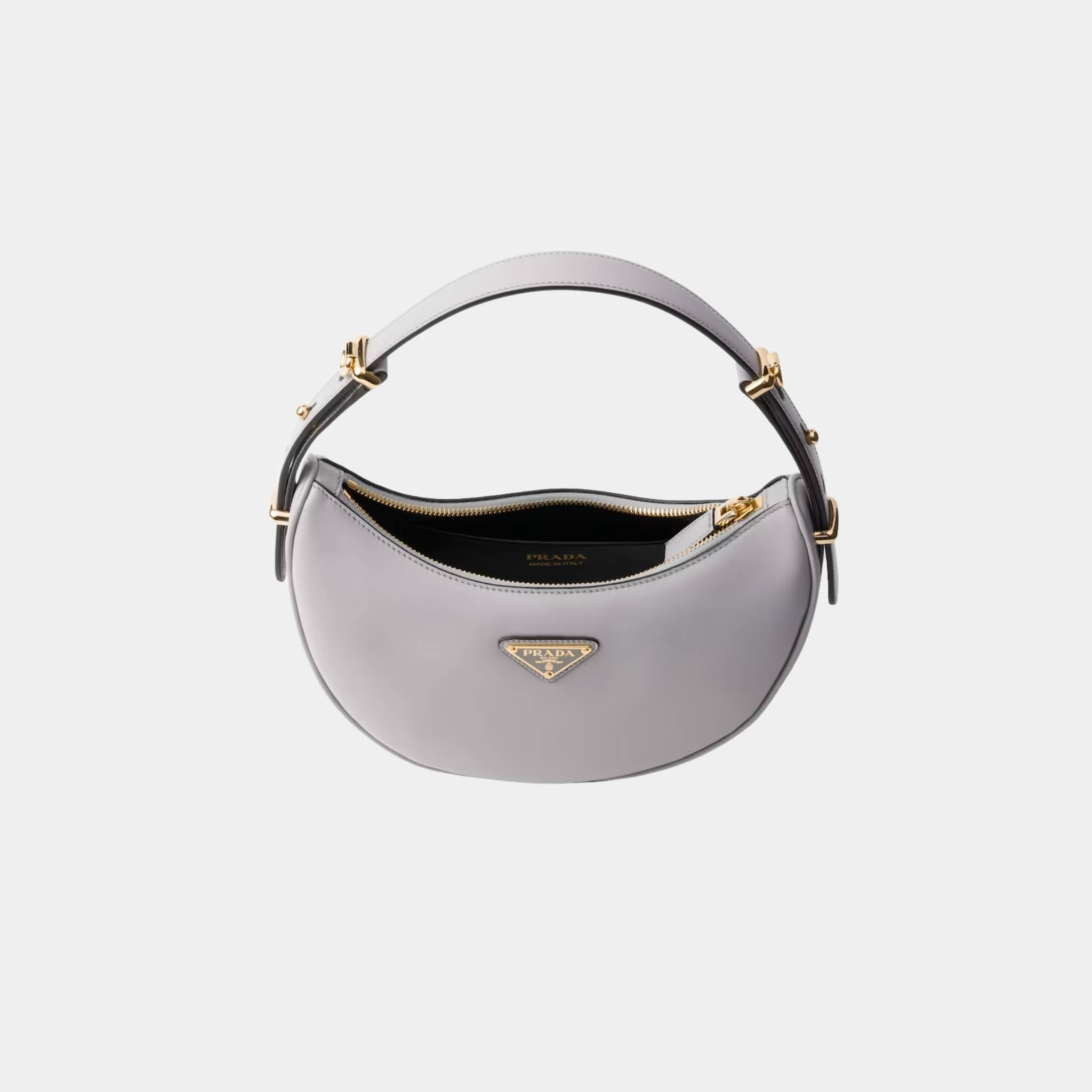 Small Arque Leather Shoulder Bag