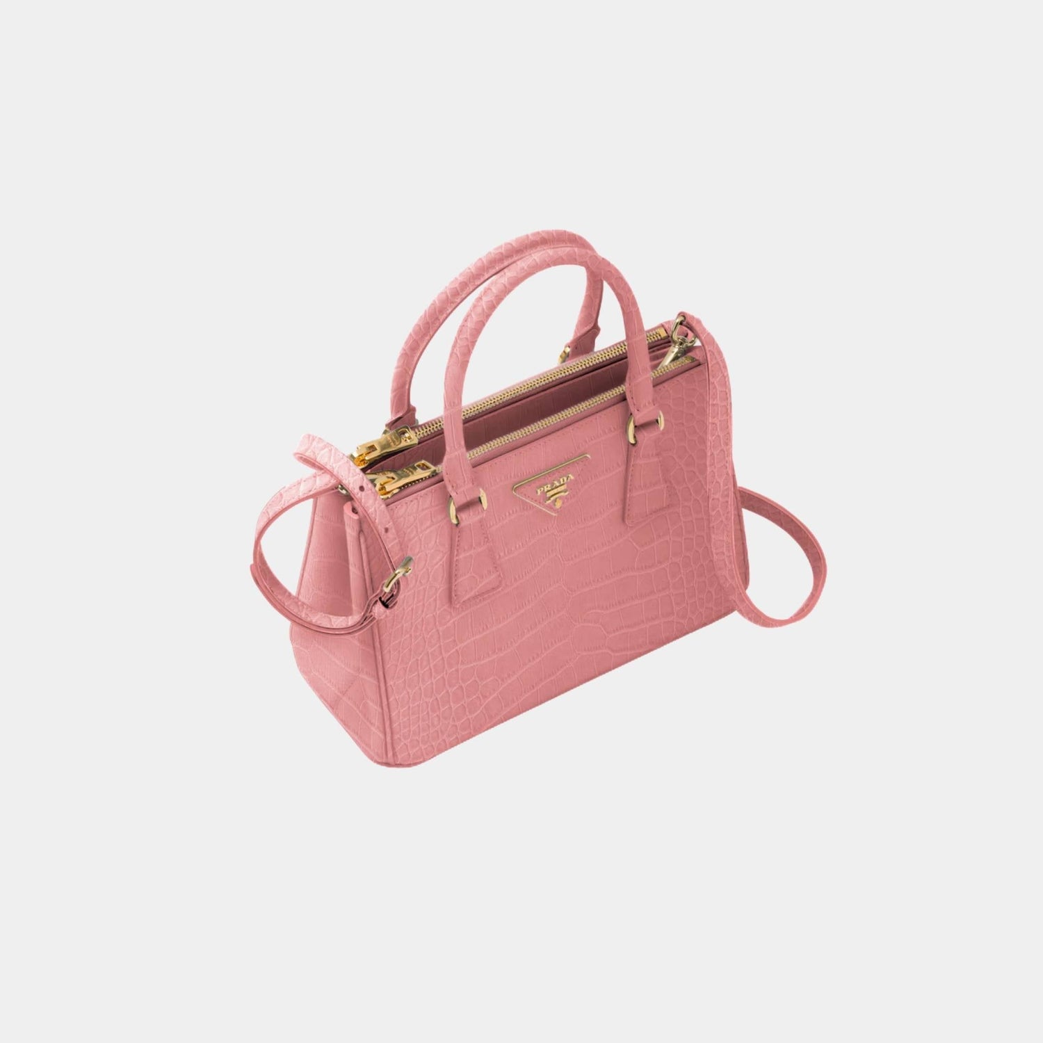 Small Galleria Crocodile Leather Bag