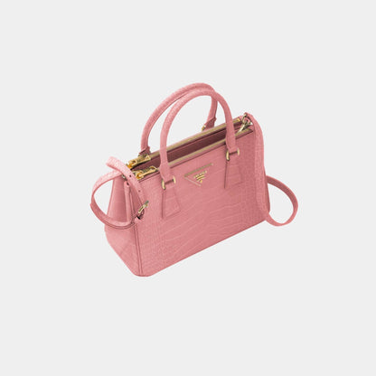 Small Galleria Crocodile Leather Bag