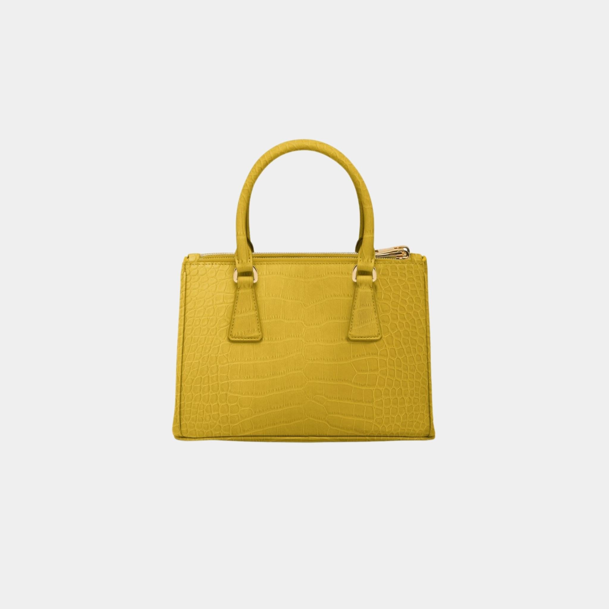 Small Galleria Crocodile Leather Bag