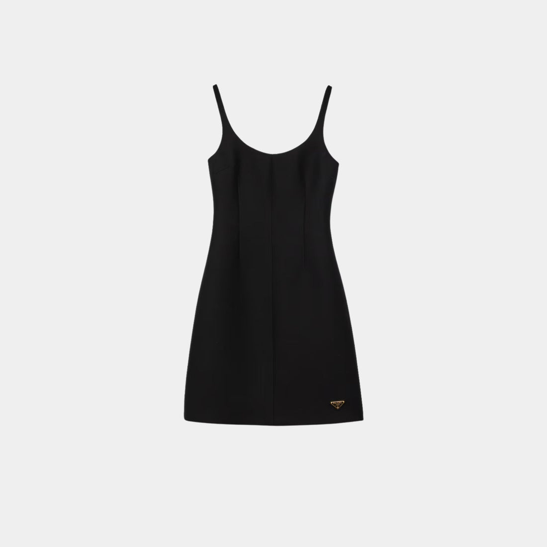 Tricotine Black Sheath Mini-Dress