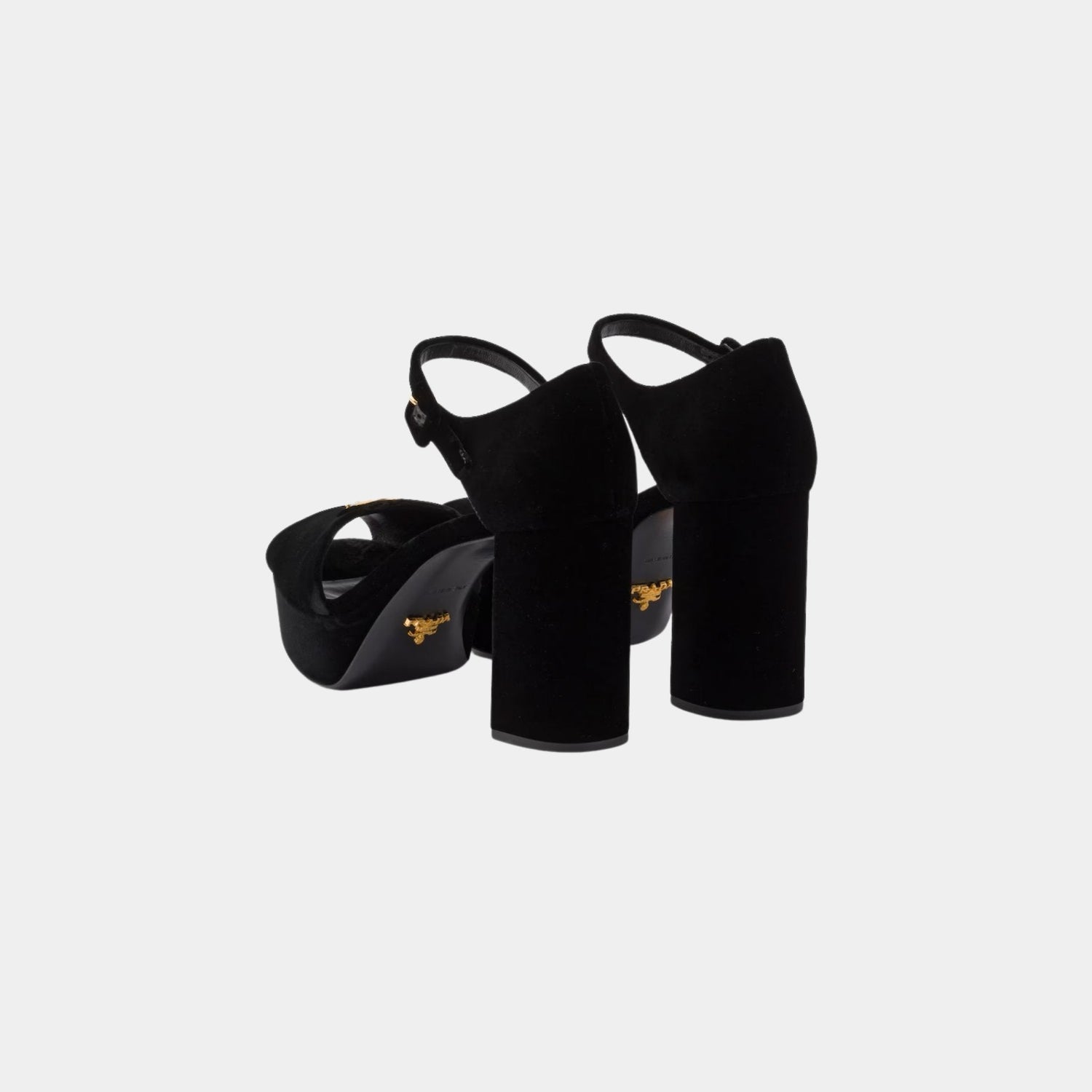 Velvet Platform Sandals