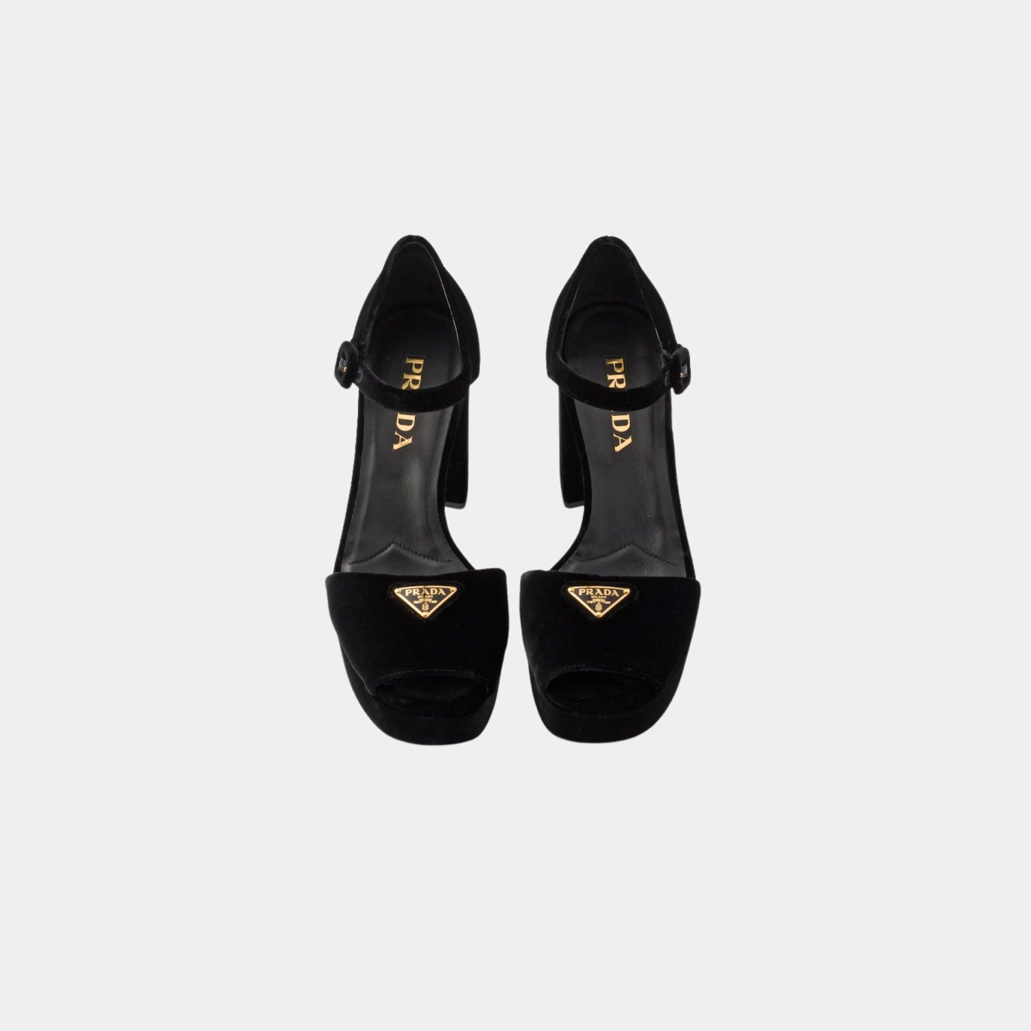 Velvet Platform Sandals