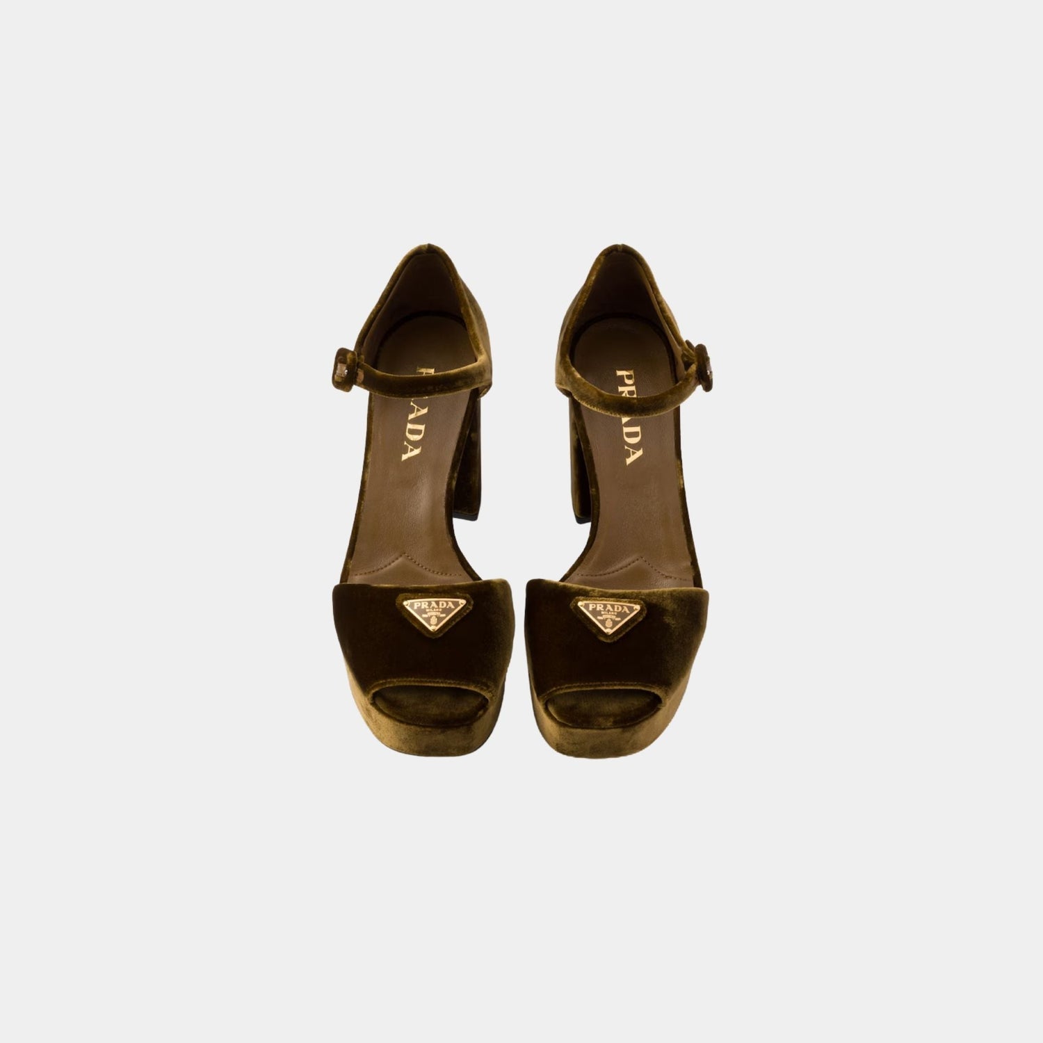 Velvet Platform Sandals