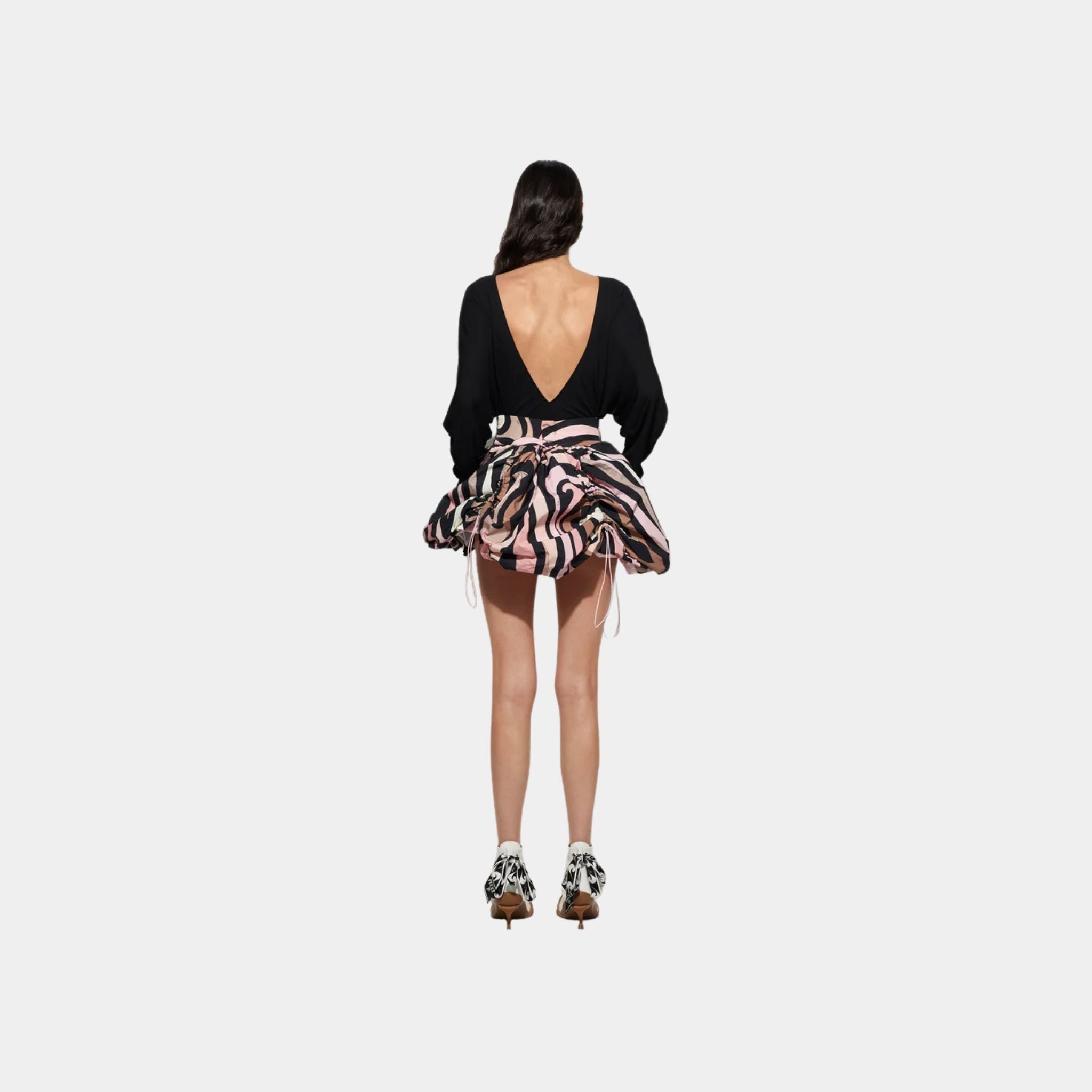 Cape Sleeve Viscose Bodysuit