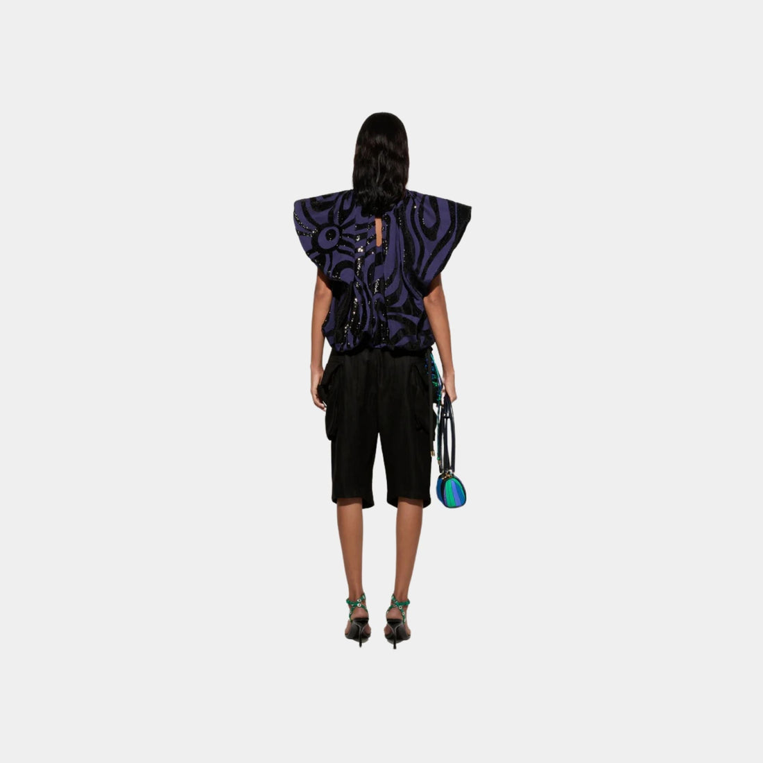 Cargo Knee-Length Viscose Pants